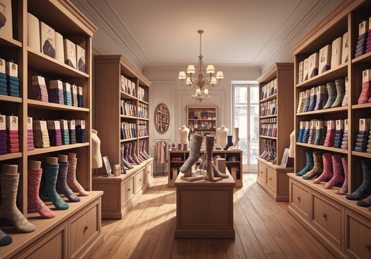 socks in a shop